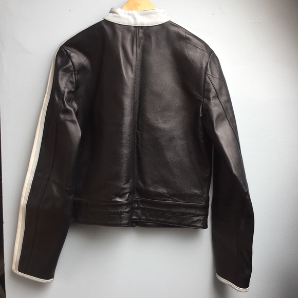 Genuine leather Motorcycle Style Jacket by Rampage - Picture 5 of 7